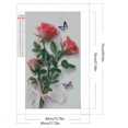 thumbnail image 2 of Pintura de diamante 5D DIY taladro redondo completo parcial AB mariposa rosa Kit 45x75cm, 2 of 9
