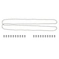 thumbnail image 1 of 1m Replacement Pull Chain Switch Metal On-off Chain with 20 PCS Buckles for Ceiling Fan Light Lamp (Silver), 1 of 7