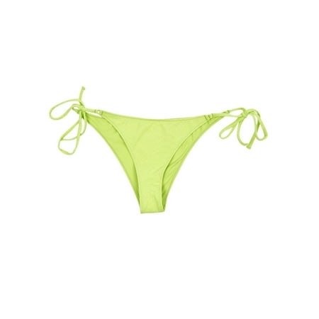 Revel Rey Women s Victoria Bikini Swim Bottom Separates Swimsuit (L  Lime Snake)