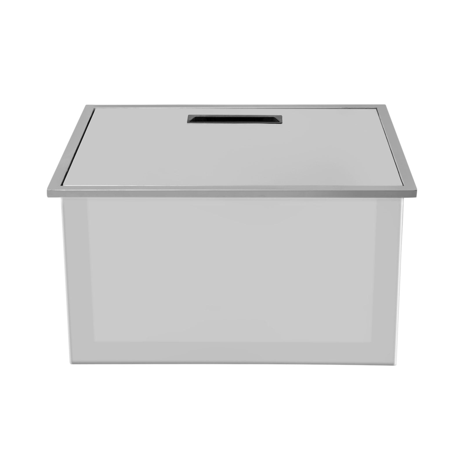 Drop in Ice Chest with Cover 304 Stainless Steel Drop in Cooler for Cold Wine Beer  20.5''L x 13.5''W x 12.2''H