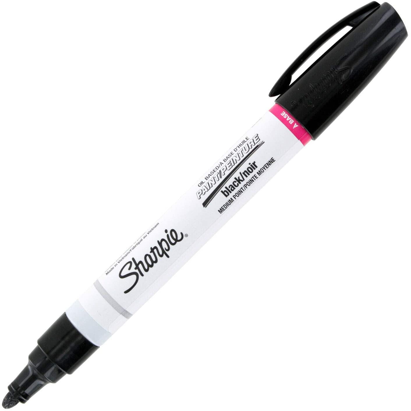 Sharpie OilBased Paint Marker, Medium Point, Black Ink