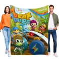 thumbnail image 1 of Beat Bugs anti-pilling, suave, ligera, esponjosa y acogedora de lujo para hogar y cocina – Perfecta para niños y adultos,150X130cm, 1 of 6