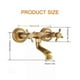 thumbnail image 4 of Vintage Copper Kitchen Faucet Hot Cold Water Mixer Tap Double Handle Sink Faucet Wall Mounted Water Tap for Home Bathroom, 4 of 5