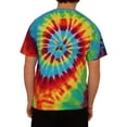 thumbnail image 3 of Indy 500 Mens Tie-Dye Graphic T-Shirt, Multicoloured, Medium, 3 of 4