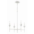 thumbnail image 3 of 534-MT Crystorama Lighting Broche - 4 Light Chandelier In Traditional Style-28 Inches Tall and 28 Inches Wide-Matte White Finish    -Traditional, 3 of 11