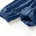 thumbnail image 5 of JTSRKL Kids Boys Girls Cotton Pants Loose Fit Harem Pants Elastic Waist Baggy Sweatpants Lightweight Solid Color Sporty Full Length Joggers Dark Blue 8-9 Years, 5 of 8