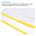 thumbnail image 4 of Uxcell A6 Clear Bill Document Pocket Zipper Envelope File Bags, Yellow 10 Pack, 4 of 5