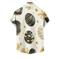 thumbnail image 5 of VBTAPA Hawaiian Shirts for Men Short Sleeve Aloha Beach Shirt Easter Bunny Eggs Print Casual Button Down Shirt Easter Gifts Prime Sales Today Multicolor XXXL, 5 of 6