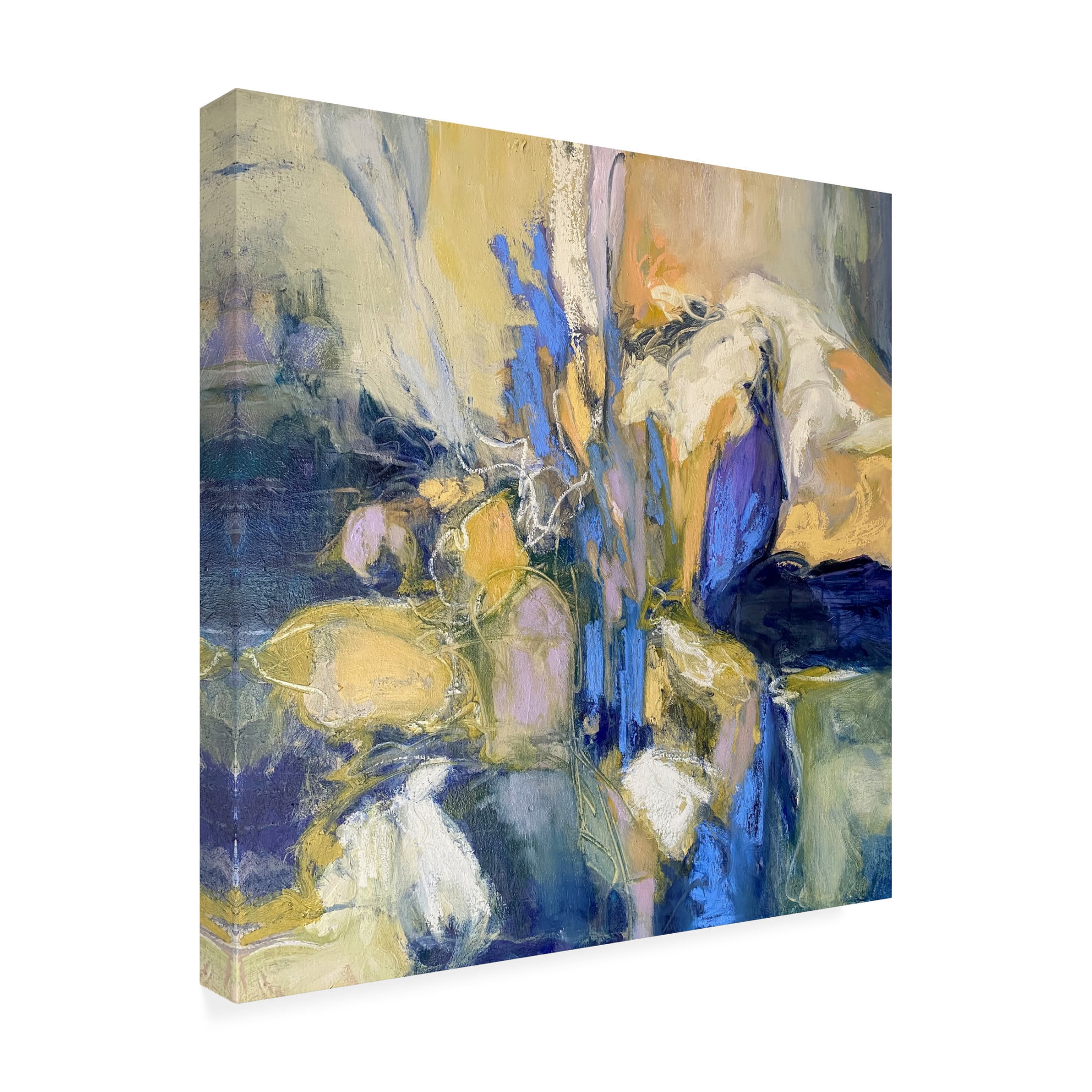 Canvas Wall Art - Julia Purinton 'Irises' Wall Art for Living Room, Bedroom, or Office D?cor by Trademark Fine Art - 18 x 18 Inches