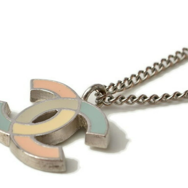 Chanel 2022 Enamel CC Pendant Chain Necklace - Black, Gold-Plated