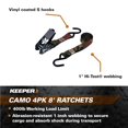 thumbnail image 2 of Cargo Strap Keeper 03508-V Camo, paquete de 4 unidades, 244 cm, 180 kg de carga, 2 of 3