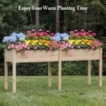 thumbnail image 6 of Gianna Raised Garden Bed - Cedar Planter with Non-Woven Liner, Bottom Drainage, 30-Inch Height, 72 x 23 x 30 in Sizes for Outdoor Plants，Wood, 6 of 6