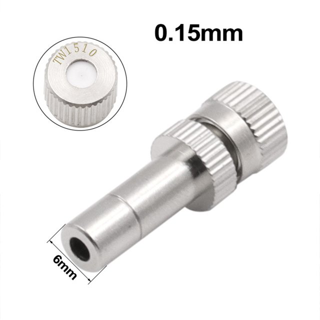 Connecteurs 6 mm Buse de Brumisation à Basse Pression Buse de Pulvérisation d'Eau Humidification Élimination de Poussière Refroidissement