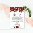 thumbnail image 3 of Koyal Wholesale Burgundy Roses Wedding Thank You Place Setting Cards for Table Reception, Dinner Plates, Family, 56-Pack, 3 of 5