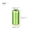 thumbnail image 2 of Uxcell 8 x 18mm Aluminum No Tie Turnbuckle Glossy Shoelace Buckle Green 12 Pack, 2 of 5