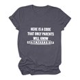 thumbnail image 2 of Camiseta de mujer Camisetas divertidas y lindas de manga corta Camiseta con estampado divertido Camiseta con estampado de letras Tops Blusa Regalo para mujeres OAVQHLG3B Store lin121212, 2 of 4