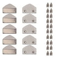 thumbnail image 2 of Zipper Stopper Plug Bags Zipper Tail Accessories Tailclip Hardware Alloy Small  Compact 10Sets Petite Zippers, 2 of 8