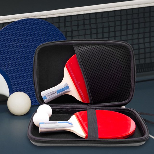 Bolsa de almacenamiento de paletas, gran regalo, bolsa para raquetas de ping pong para 2 paletas, varias bolas