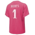 thumbnail image 3 of Women's Majestic Threads Jalen Hurts Pink Philadelphia Eagles Name & Number T-Shirt, 3 of 3