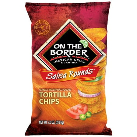 On The Border Mexican Grill & Cantina Salsa Rounds Tortilla Chips, 7.5 Oz.