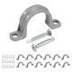 thumbnail image 1 of Uxcell 30pcs 3/4 Pulgadas Abrazaderas de Tubo de PVC Plástico con 2 Agujeros, Abrazadera en Forma de U con Tornillo de Acero Inoxidable 410 para Fijación de Tuberías y Cables, 1 of 7