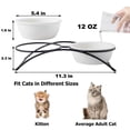 thumbnail image 5 of KitchenLeStar Cuencos para perros y gatos – Cuencos elevados de cerámica para comida de gatos, 12 onzas, aptos para lavavajillas, 5 of 5