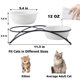 thumbnail image 5 of KitchenLeStar Cuencos para perros y gatos – Cuencos elevados de cerámica para comida de gatos, 12 onzas, aptos para lavavajillas, 5 of 5
