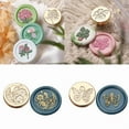 thumbnail image 2 of Flower Series Wax Seal Stamp Bikes Sealing Wax Stamp for Invitation Scrapbooking Envelopes Cards Letter Decorations, 2 of 21
