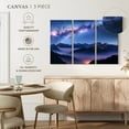 thumbnail image 4 of Elephant Stock Milky Way Above Misty Dolomites Wall Art - Horizontal Multi Panel Canvas - Living Room Wall Decor - Astronomy & Space Multi Panel - Black And Gray Decor - 23" x 14", 4 of 4