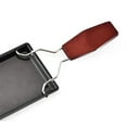 thumbnail image 6 of Foqnuq Non-Stick Cheese Baking Pan with Wood Handle - Mini BBQ Griddle, Folding Handle, Perfect for Grilling, Family, Restaurant, and Cafe Use, 6 of 8