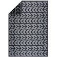 thumbnail image 6 of Playa Rug Reversible Indoor/Outdoor 100% Recycled Plastic Floor Mat/Rug - Weather, Water, Stain, Fade and UV Resistant - Amsterdam- Black & Gray (8'x10'), 6 of 6
