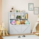 thumbnail image 5 of QinaQin Librero organizador infantil para juguetes y libros, mueble blanco para toddler, guardería o cuarto de juegos, ideal para mantener ordenado el espacio, 5 of 9