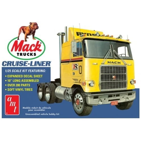 AMT Mack Cruise-Liner Semi Tractor 1/25 Scale Model Kit