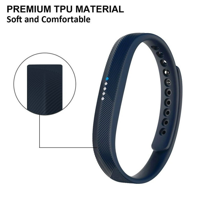 Fitbit Flex 2 Bands Wristband Classic TPU Material Sport Strap 2016 Fitbit Flex 2 Fitness tracker(Large, Navy) - Walmart.com