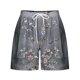 thumbnail image 2 of Mujeres Pantalones Cortos con Bolsillos Impresos Detalle Vendaje, Casual Y Suelto Ajuste Pantalones Cortos de las Mujeres para el Verano, 2 of 5