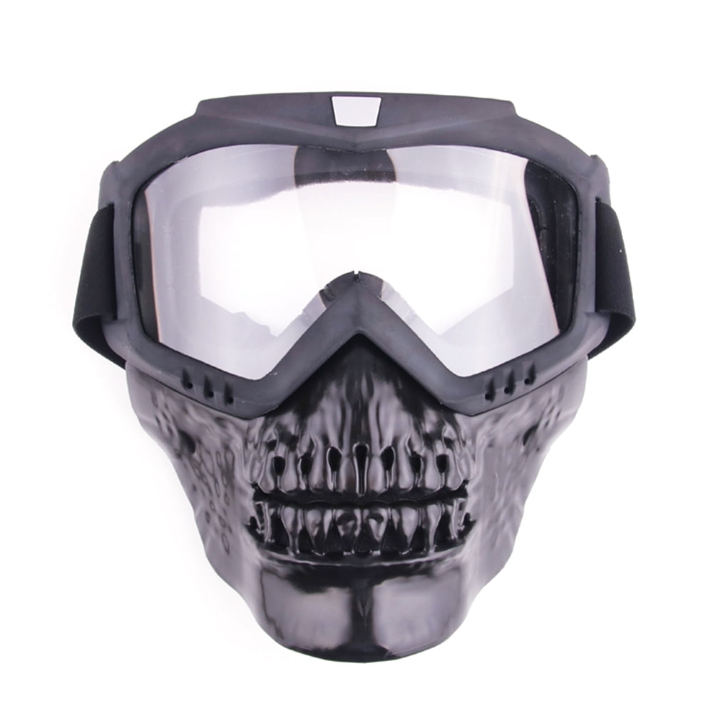 Outdoor Cool Skull Goggles Mask UV Protection Lens Motorcycle Riding
