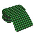 thumbnail image 4 of Sikiie Buffalo Plaid Green Black Print Flip Double-layer Pencil Case, All-purpose Stationery Bag for Study and Office, Zipper Design, Unisex, 4 of 7