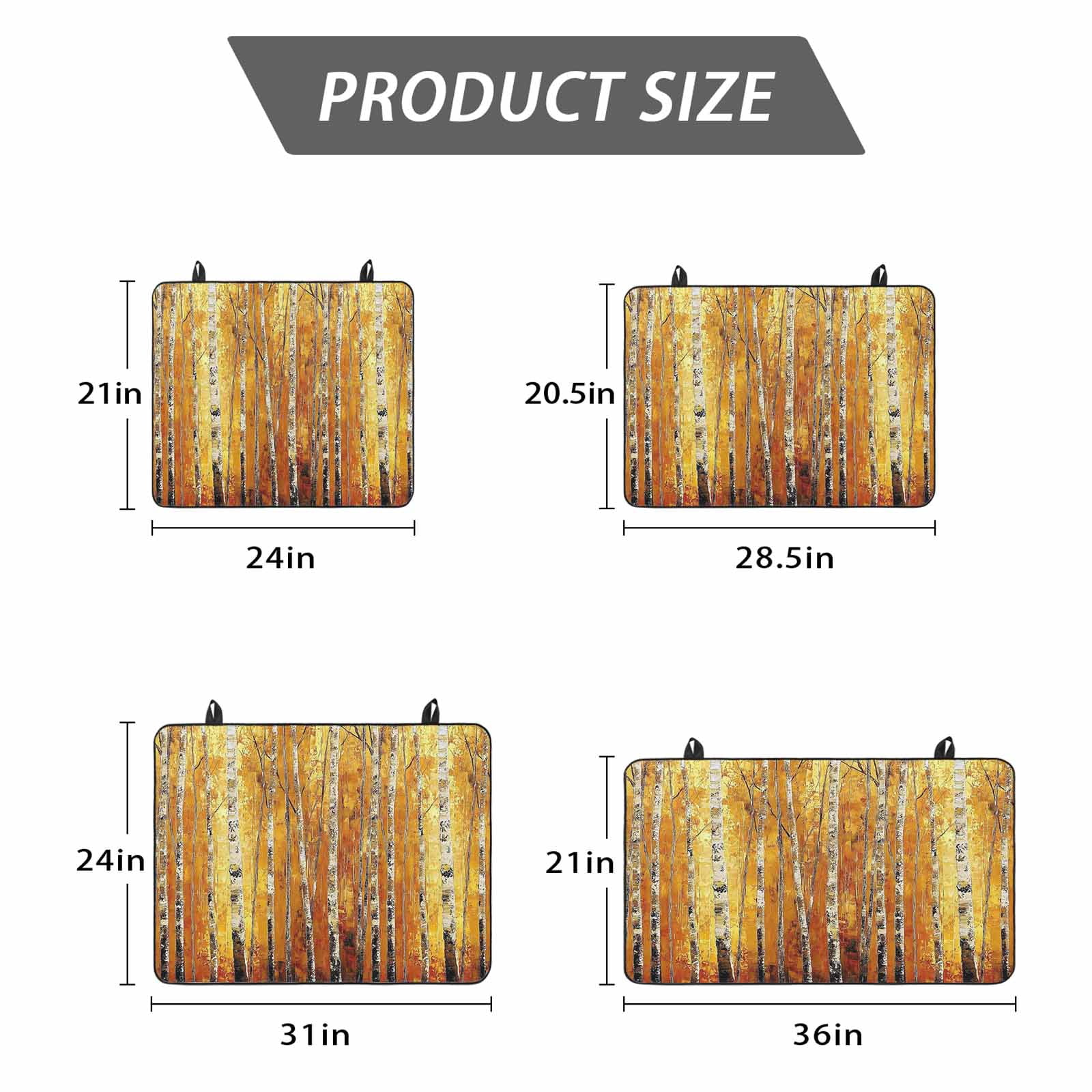 Autumn Branch Tree Stove Top Cover for Electric Stove, Heat-proof & Non Slip Glass Top Stove Cover Protector, Fall Yellow Forest Vintage Oil Painting Kitchen Flat Cooktop Rubber Mat 24x21 Inches
