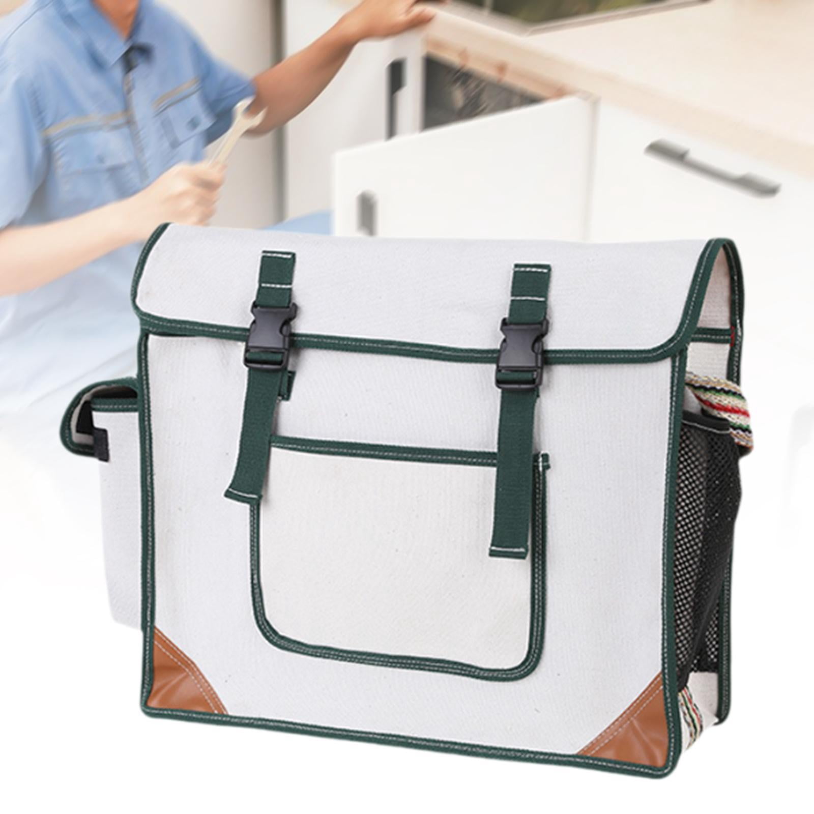 colaxi Canvas Tool Bearing Bags -tools Bag Multi -purpose Portable Waterproof Tool Pocket Equipment Pocket for The Office for The White