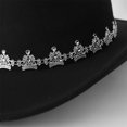 thumbnail image 6 of Slccxzc Vintage Western Cowboy Hat with Crown Decoration, Wide Brim Country Concert Headwear, 6 of 7