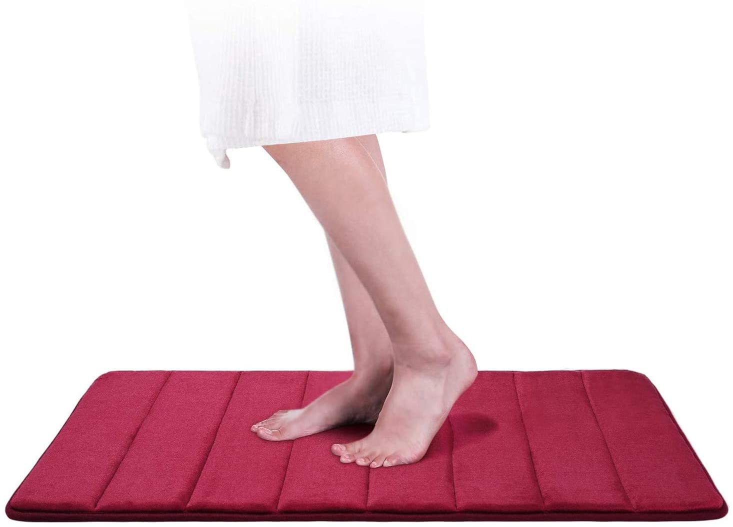 NonSlip Memory Foam Bath Mat Soft Bathroom Floor Mats Absorbent Bath