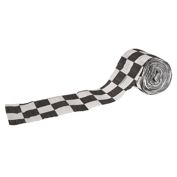 12 Pack Bulk FR Checkered Party Crepe Streamer