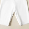 thumbnail image 5 of Girls 7'' High Waisted Black Biker Shorts, Athletic Running Yoga Shorts for Kids Teen Years 3-15 White, 5 of 5