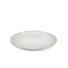 Serene Spaces Living Large White Ceramic Plate with Raised Rim, 11" D & 1" T
