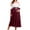 Wine, variant on Bowake Long Maternity Dress Color Blocked Long Sleeve Maternity Dress Round Neck Pregnant Dress Pregnancy Clothes