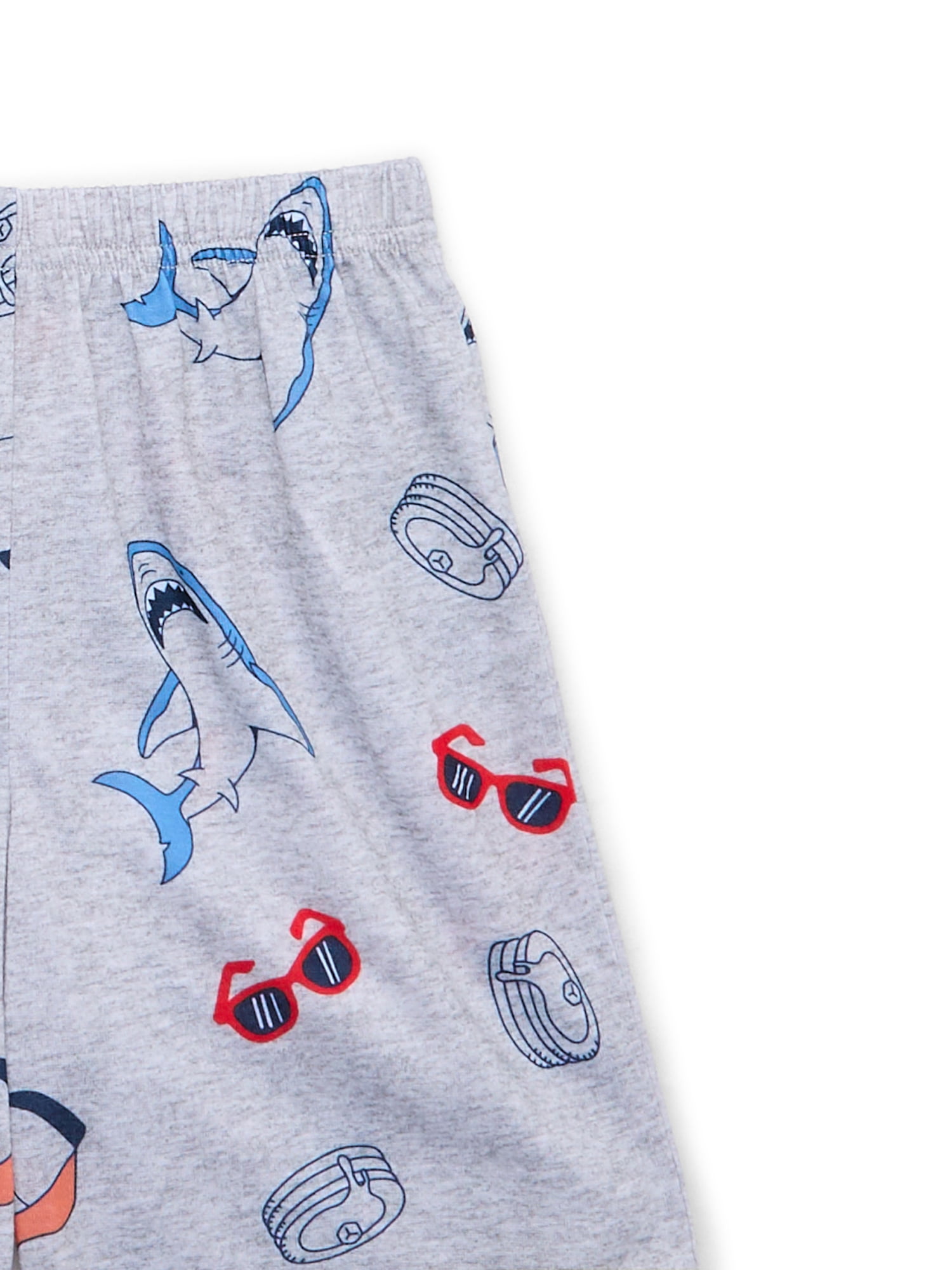 Wonder Nation Boys Short Sleeve Tee and Shorts Pajama Set, 2-Piece, Sizes 4-16 & Husky