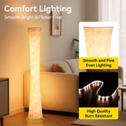 SUNMORY 61 RGBIC LED Floor Lamp, 1800 LM Color Changing Lighting Modern Tall Lamp with Music Sync & 16 Millio Colors, Standing Lamp With Remote & APP Control for Living Room, Bedroom, Gaming, Party