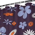 thumbnail image 3 of Waterproof Flowers Shower Curtain 72x72 Inch Boho Style Polyester Unique Shower Curtain for Bathroom Hotel Home Decor with 12 Plastic Hooks, 3 of 5