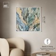 thumbnail image 5 of Calming Seaweed Beach Coastal Inspired Canvas Wall Art by Art Remedy, White Floater Frame, 30"x30", 5 of 7