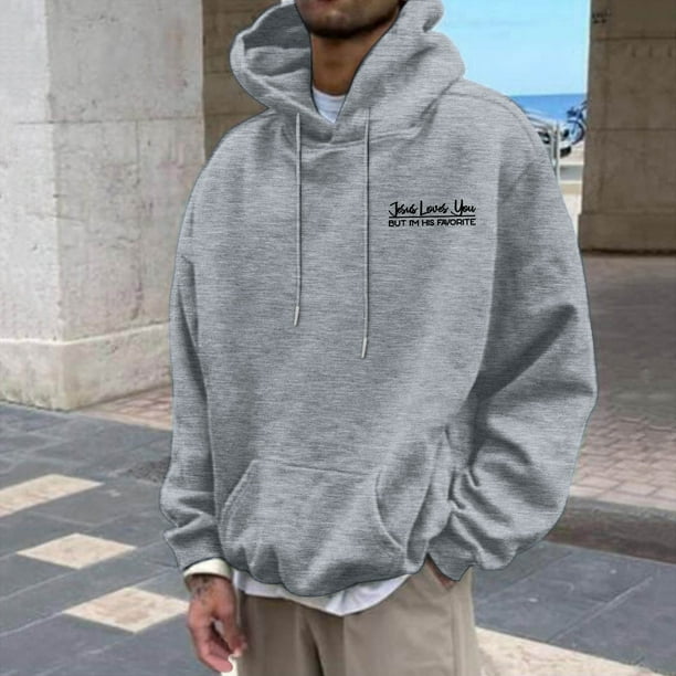 WILLBEST Sudaderas para Hombre, Sudaderas Casuales para Hombre, Sudaderas Holgadas con Estampado para Otoño e Invierno, Ropa De Calle Cómoda y A La Moda para Uso Diario XGrande